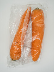 Fresh carrots just bought back