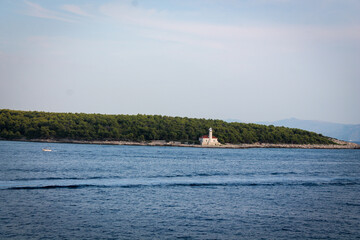 lighthouse on the shore