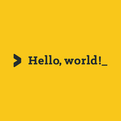 Hello World Code tshirt design