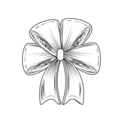 bow decoration sketch