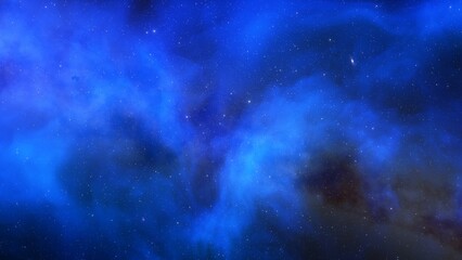 Colorful smoke clouds on dark background 3d render