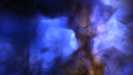 Fototapeta na wymiar Colorful smoke clouds on dark background 3d render