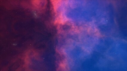 Colorful smoke clouds on dark background 3d render