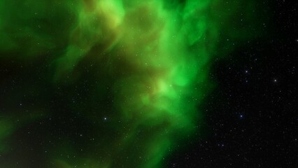 Colorful smoke clouds on dark background 3d render