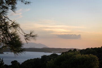 mountain view by the ocean