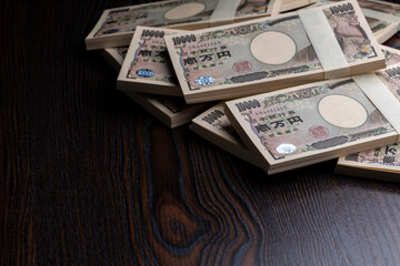 百万円の札束（帯封）お金・金融イメージ