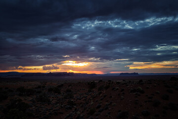 Sunset in Monument Valley, Arizona