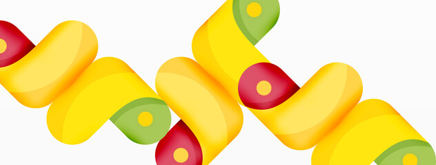 Creative geometric wallpaper. Round arrow shape minimal geometric background. Techno business template for wallpaper, banner, background or landing