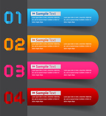 modern text box template, infographics banner 
