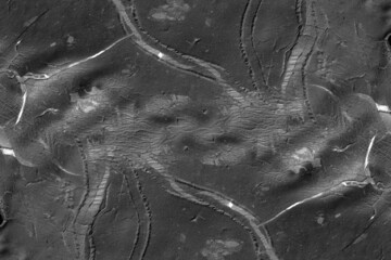 Rugged dark gray concrete surface for texture background