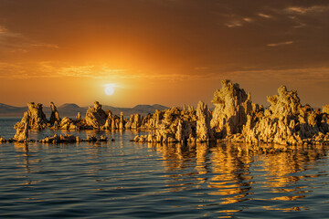 Mono Lake is a salty alkaline lake in Mono County, California, United States of America. It has an...