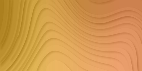 Abstract design with wood texture background with gold papercut design . Realistic design and creative with papercut smooth color composition. Papercut multi layers 3D color texture vector background.