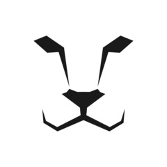 simple lion face logo design