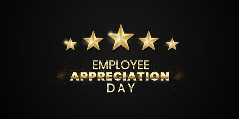Employee Appreciation Day. Template for background, banner, card, poster