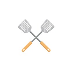 crossed  spatula vector illustration element design