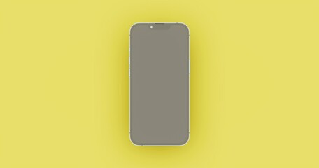 SIMILAR IPHONE X RENDER YELLOW BACKGROUND