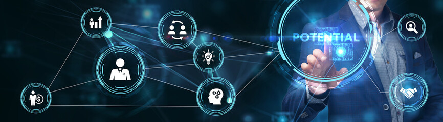 Coach motivate to personal development. Personal and career growth. Potential and motivation concepts.