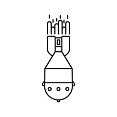 Bomb icon. explosives sign. vector illustration