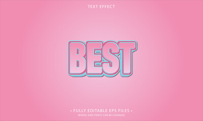 BEST style editable text effect