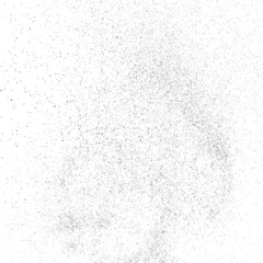 Distressed black texture. Dark grainy texture on white background. Dust overlay textured. Grain noise particles. Rusted white effect. Grunge design elements. Vector illustration, EPS 10.