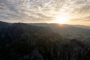 Fototapeta premium Noen Maprang district, Phitsanulok Unseen Thailand.