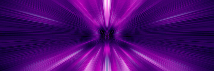 rising of a bright star. bright rays on black background. bright pink rays