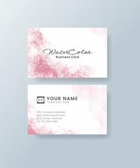 Watercolor business card