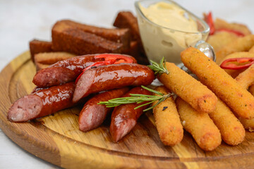 sausages and mashed potatoes