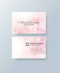 Fototapeta premium Watercolor business card