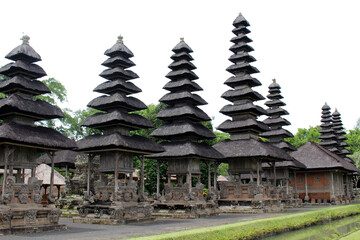 Fototapeta na wymiar No tourist around Taman Ayun complex in Bali due to pandemic. Taken January 2022.