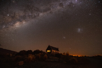 Obraz na płótnie Canvas ニュージーランドテカポの星空