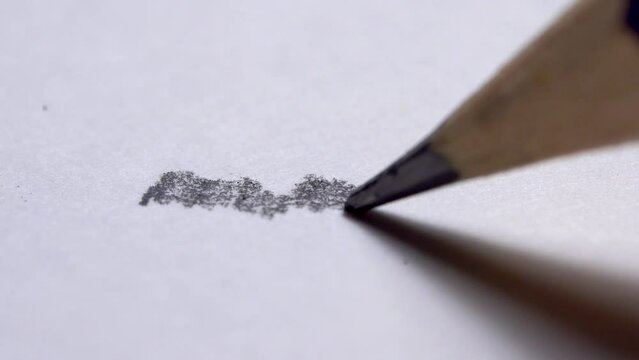 Close up of a pencil drawing on a white paper sheet