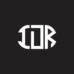 IDR letter logo design on black background. IDR creative initials letter logo concept. IDR letter design.