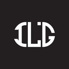ILG letter logo design on black background. ILG creative initials letter logo concept. ILG letter design.