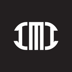 IMI letter logo design on black background. IMI creative initials letter logo concept. IMI letter design. - obrazy, fototapety, plakaty