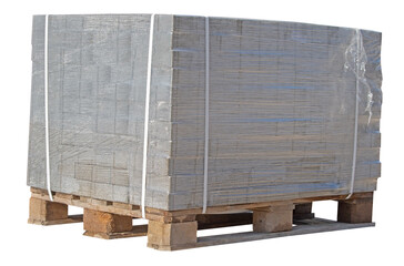 the many bricks on a white