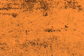 Seamless grunge textured rough surface of orange color concrete wall for background