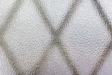 窓のすりガラスと面格子