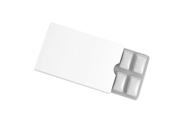 Blank chewing gum mockup isolated on white background. 3d rendering.