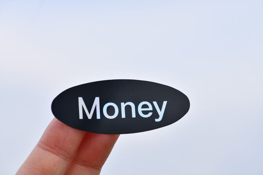 momey hand finger Sticker the rich
