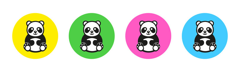 Panda. Vector image. © Fortune