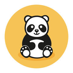 Panda. Vector image.
