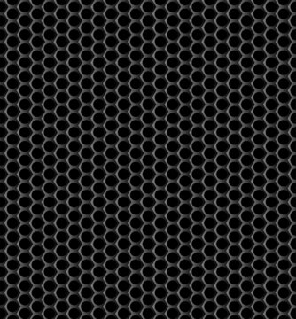 Textura y tapiz de rejilla met&aacute;lica sobre fondo negro