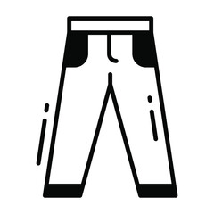 pant icon, trendy Style, Isolated on White Background, Stock vector illustrations.