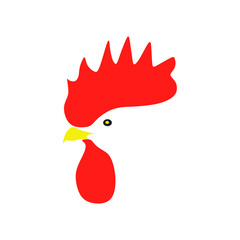 Rooster Chicken Head Vector Logo