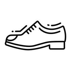 leather shoes icon, trendy Style, Isolated on White Background, Stock vector illustrations.