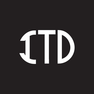 ITO letter logo design on black background. ITO creative initials letter logo concept. ITO letter design.