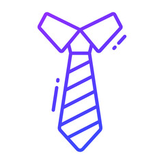 tie icon, trendy Style, Isolated on White Background, Stock vector illustrations.