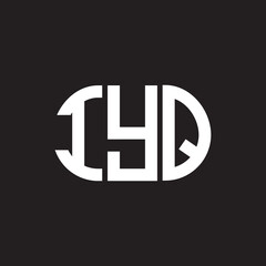 IYQ letter logo design on black background. IYQ creative initials letter logo concept. IYQ letter design.