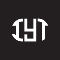 IYT letter logo design on black background. IYT creative initials letter logo concept. IYT letter design.
